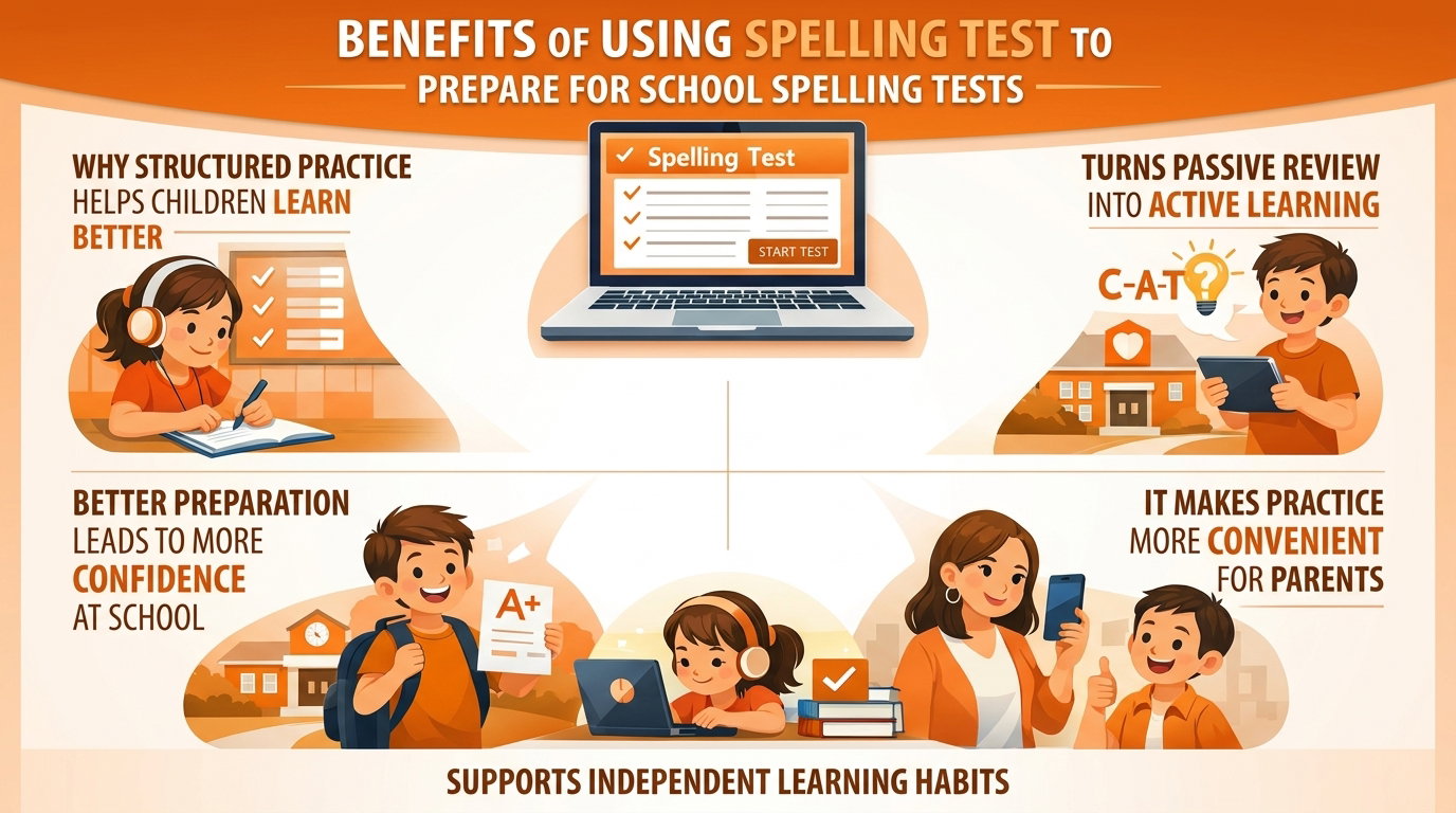 Benefits of Using Spelling Test to Prepare for School Spelling Tests